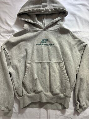 Cold Culture Curved Hoodie - Ash Grey